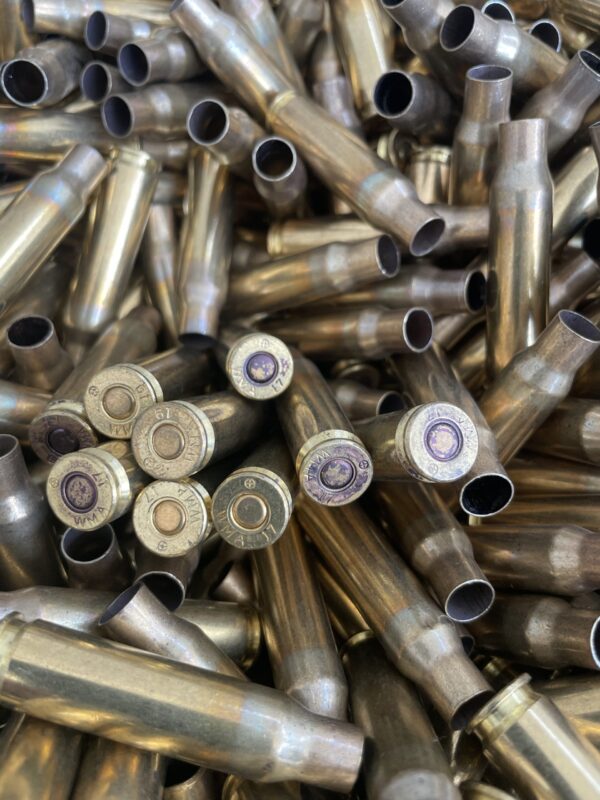 7.62x51 (308) Winchester military primed brass cases. 250 pack. - Image 2