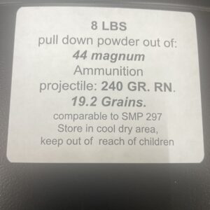 44 Magnum pull down powder. 8LBS De-Mill Products cdvs.us