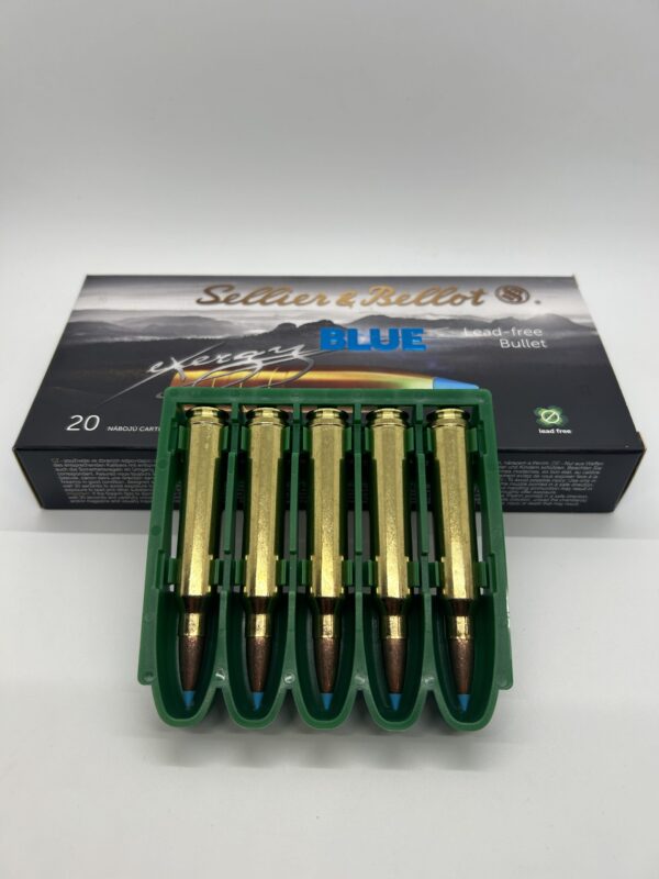 Sellier & Bellot Blue 300 Winchester Magnum Ammo 180 Grain Exergy Lead-Free. 20 round box - Image 4