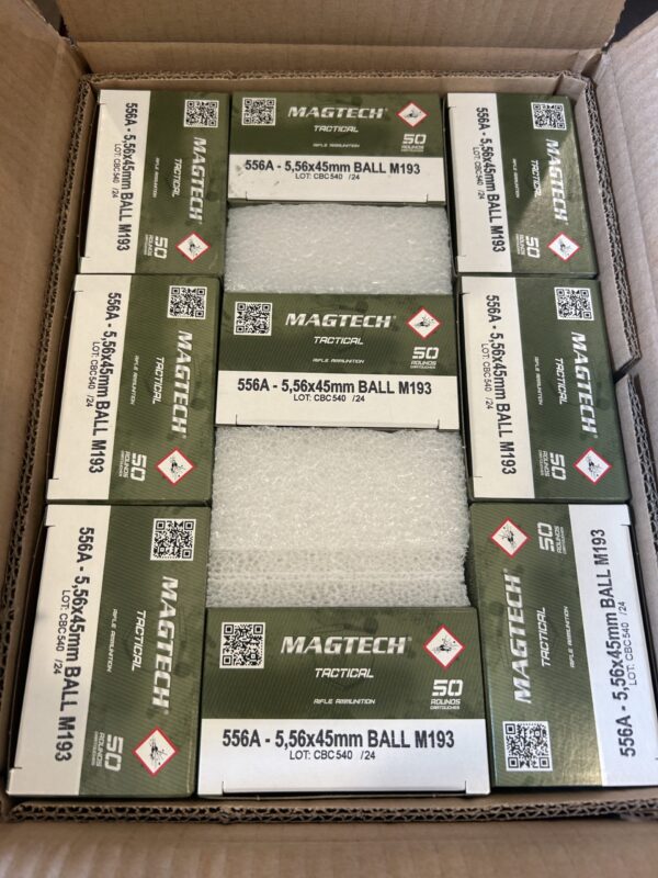 Magtech - Full Metal Jacket M193 - 55 Grain 5.56x45mm Ammo - 1000 Rounds - Image 2