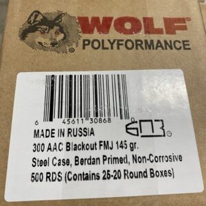 Wolf 300 ACC Blackout. 100 rounds. 300 Black Out cdvs.us