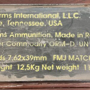 700 Rounds 7.62x39mm FMJ Match Limited Supply cdvs.us