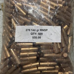 270 148 Grain RNSP 500 Bullets Limited Supply cdvs.us