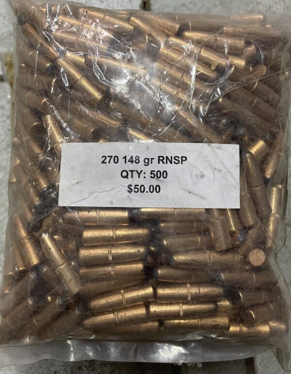 270 148 Grain RNSP 500 Bullets