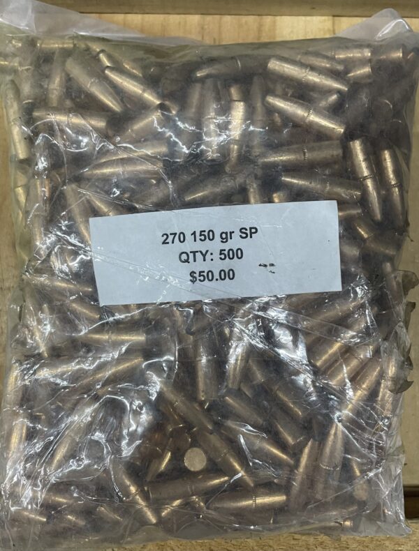 270 150 Grain SP. 500 Bullets