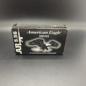 FEDERAL AMERICAN EAGLE 5.56X45MM AMMO 55 GRAIN FULL METAL JACKET – XM193 Limited Supply cdvs.us