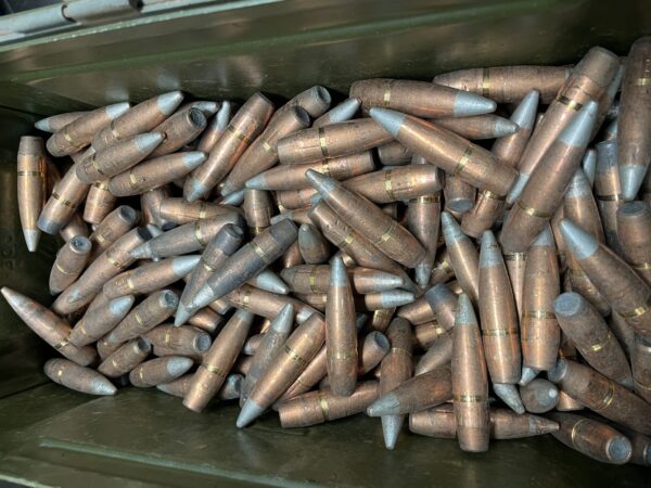 50 cal API  projectiles.  Unsized. 450 projectiles in a free 50 caliber can.