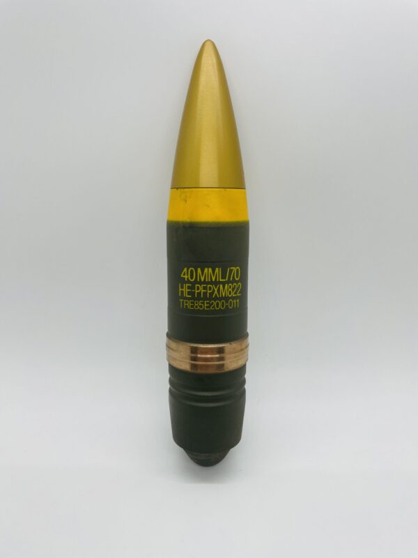 40mm L-70 Inert green/yellow projectile