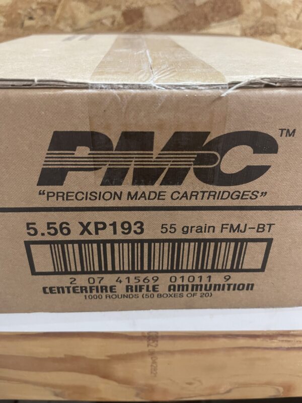 PMC X-TAC 5.56 NATO AMMO 55 GRAIN FMJBT. 1000 round case. - Image 4