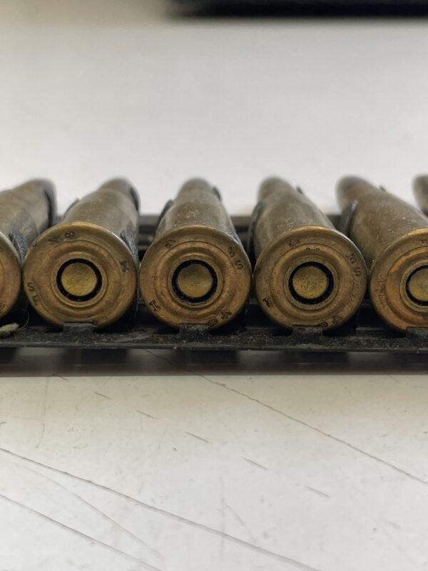 8MM Mauser Label ball ammo in 24 round machine gun tray. - Image 2