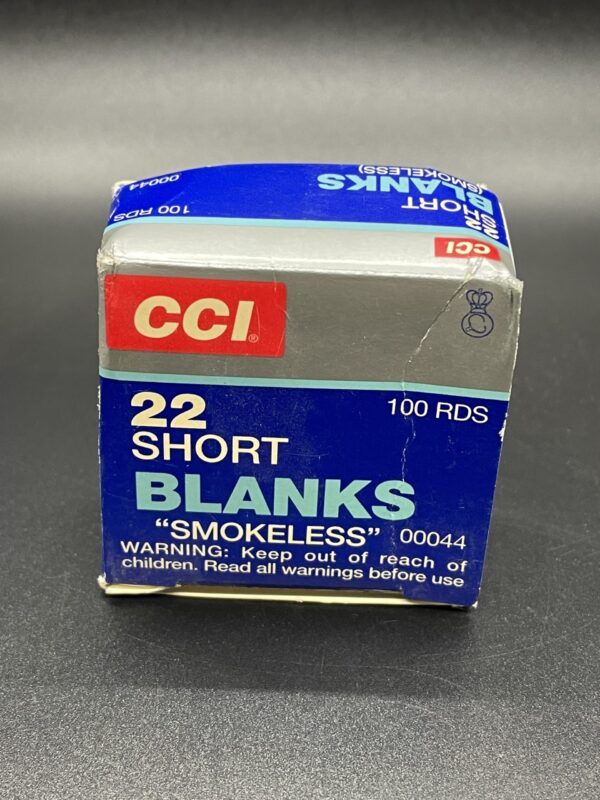 CCI 22 Short Blanks "Smokeless" 100 Rounds