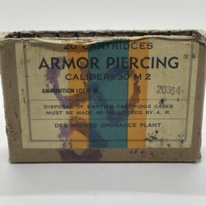 30-06 AP  ammo. 20 round box
