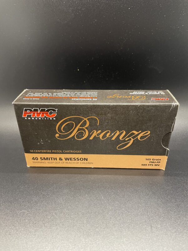 PMC Bronze .40 S&W Ammo 165 Grain Full Metal Jacket 50  rounds - Image 3