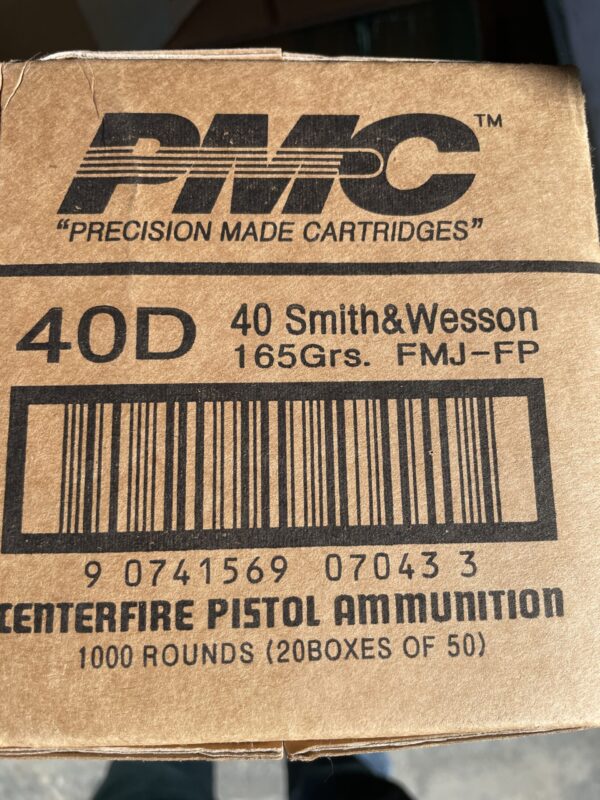 PMC Bronze .40 S&W Ammo 165 Grain Full Metal Jacket 50  rounds