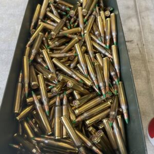 5.56×45 62 grain M855 brass case ammo. 1000 rounds in free 50 cal. metal ammo can. 223 / 5.56x45 cdvs.us