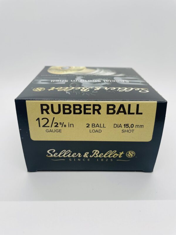 Sellier & Bellot 12 Gauge Rubber ball ammo.  25 round box.