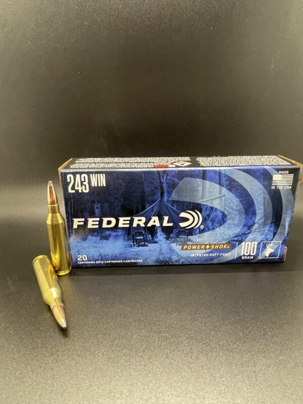 Federal .243 Win Power shock. 20 round box