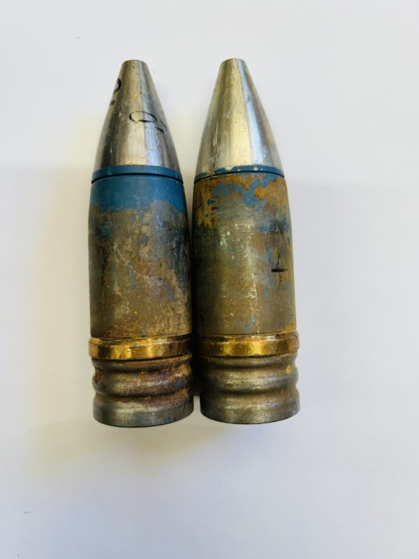 30mm Aden/Deffa projectiles, blue with aluminum nose cone, Grade 2 Price Each 30MM www.cdvs.us