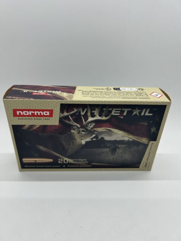 Norma Whitetail 270 Winchester Ammo 130 Grain Jacketed Soft Point Box of 20