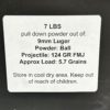 9mm Luger pull down powder out of 124 GR FMJ  . 7 LBS 9MM www.cdvs.us