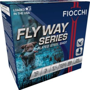 Fiocchi Flyway Waterfowl 12 Gauge 3" BB Plated Steel 1-1/5 oz 1550 FPS – 25 Rounds