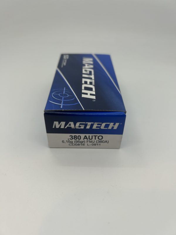 380 ACP AUTO Ammo 95 Grain Full Metal Jacket. Magtech .380 www.cdvs.us