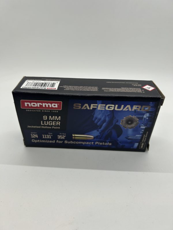 9mm Luger Safeguard JHP 124 gr 50 QTY 9MM www.cdvs.us