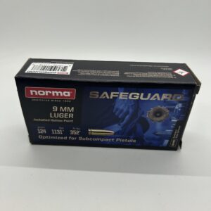 9mm Luger Safeguard JHP 124 gr 50 QTY 9MM cdvs.us