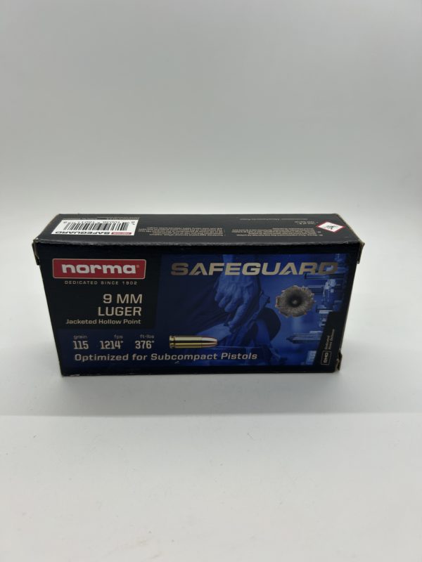 9mm Luger Safeguard JHP 115 gr 50 QTY 9MM www.cdvs.us