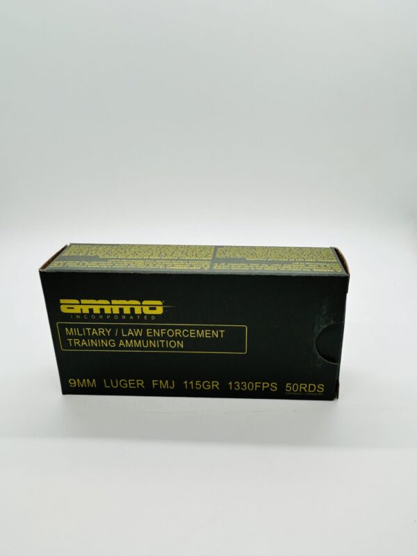 350RD AMMO CAN OF AMMO INC MIL/LE TRAINING AMMO 9MM 115GR FMJ - Image 3