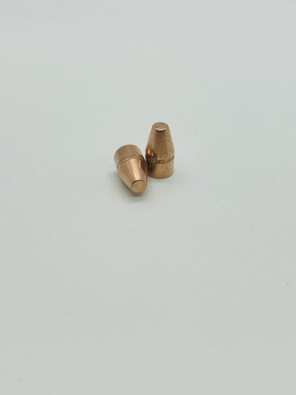 .355 135 Grain Full Metal Jacket Truncated Cone Flat Point with Cannelure Pull Down projectiles. 500 pack - Image 2