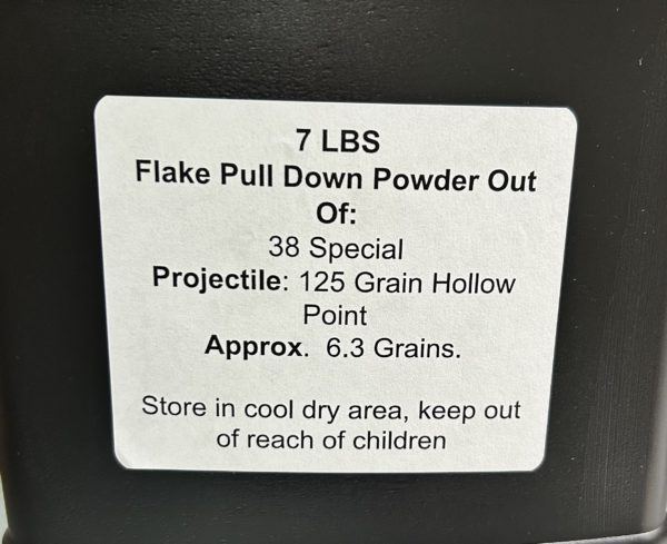 38 Special Powder Out of 125 Grain Hollow Points. 7lbs De-Mill Products www.cdvs.us