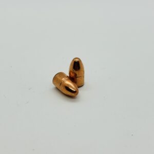 0.355 Diameter 147 GRAIN Round Nose Plated PULL DOWN BULLETS. 100 pack.