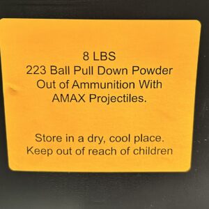 223 Pull Down Powder out of Amax Projectiles. 8 LBS