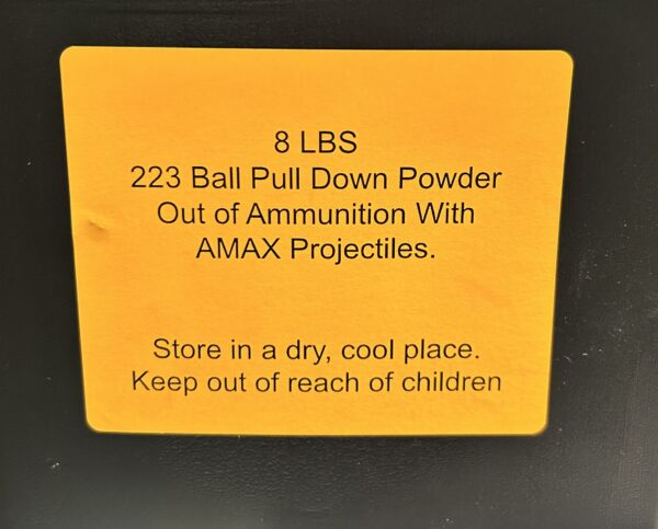 223 Pull Down Powder out of Amax Projectiles. 8 LBS