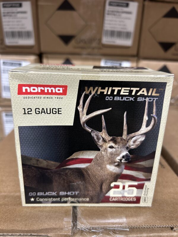 WHITETAIL SHOT 12ga 2 3/4″ 00 Buck 9 Pellet 25 QTY - Image 3