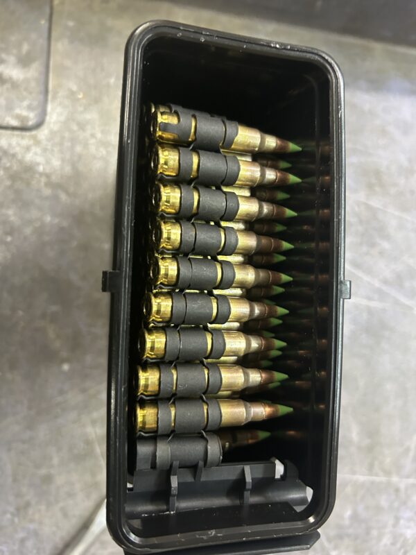 Linked M855 5.56 SAW Ammo 200 Rounds in M249 Saw Boxes - Image 5