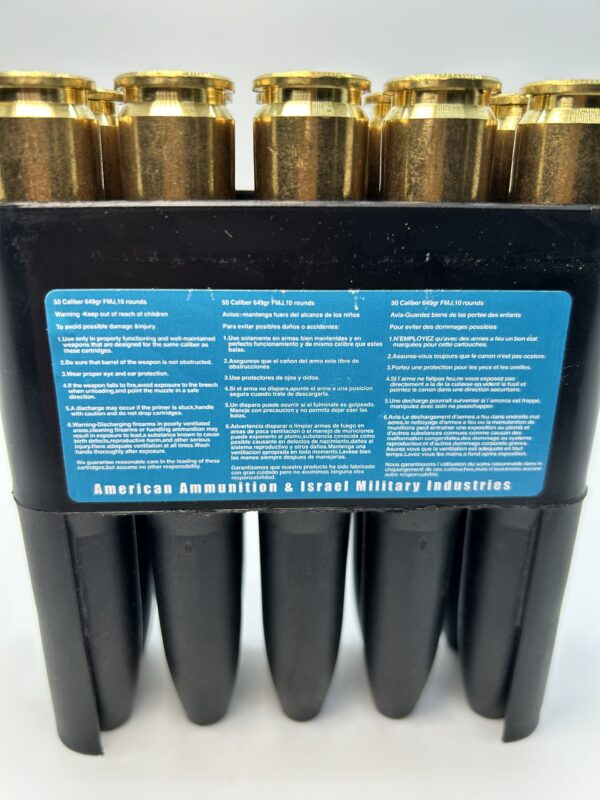 IMI Ammunition 50 BMG 649 Grain Full Metal Jacket 10Rnd - $37.50 - Image 2