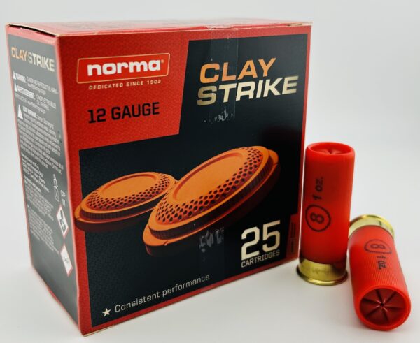 CLAYSTRIKE 12ga 2 3/4″ #8 shot 1oz.