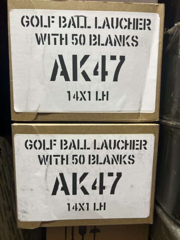 AK Golf ball launcher.