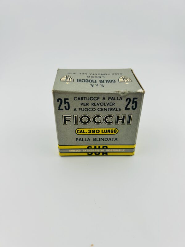 Fiocchi 380 Lungo (Long) jacketed ball ammo. 50 rounds. 2 each 25 round boxes.