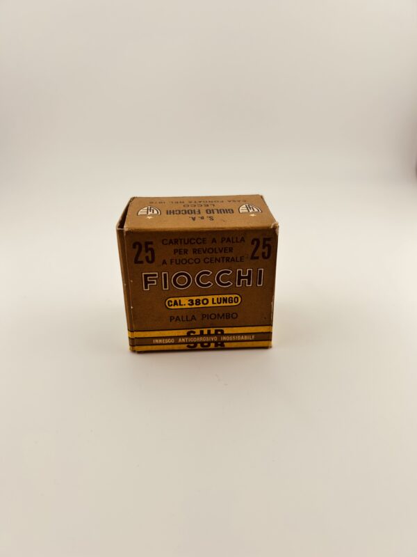 Fiocchi 380 Lungo (Long) lead projectile ball ammo. 50 rounds. 2 each 25 round boxes.