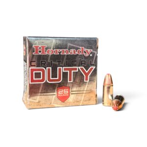 Hornady Critical Duty 9mm Luger 124 Grain +P FlexLock Ammunition – 25 Round Box