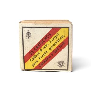 Vintage Santa Barbara 9mm Largo (9x23) 124 Grain Ammunition – 25 Round Box