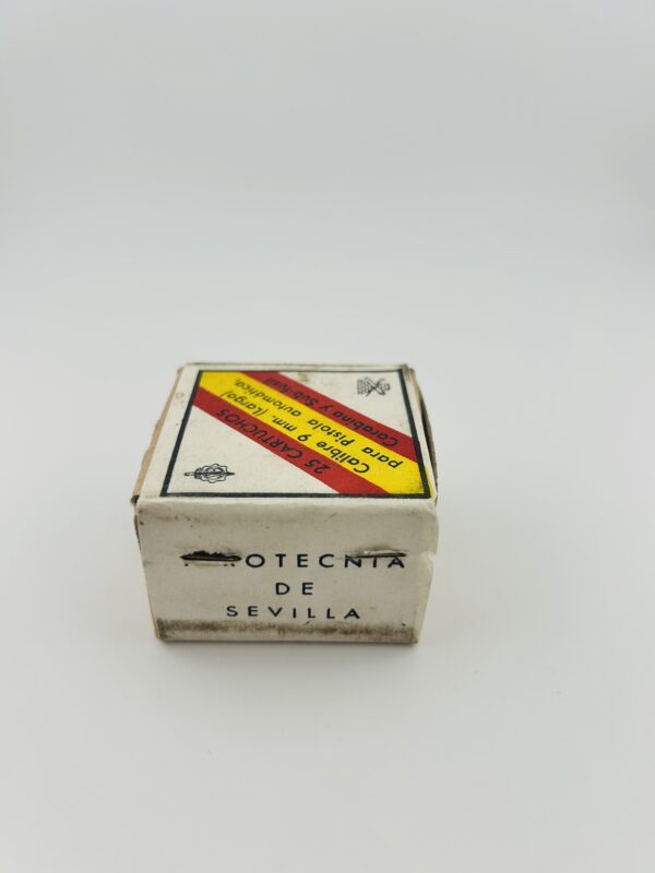 Vintage Santa Barbara Ammo. 9mm Largo (9x23) 124 Grain. 25 Round Box. - Image 3