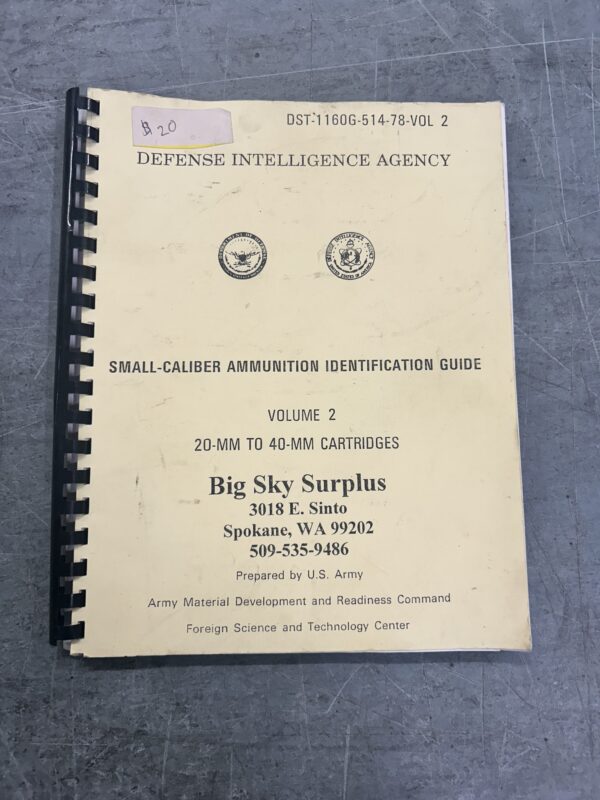 Small Caliber Ammo Identification Guide Volume 2. 20mm to 40mm