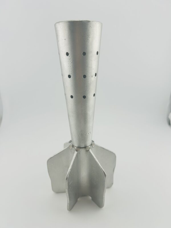 81mm Long Aluminum Tail Fin, Threaded, Like New Condition. Price Each.