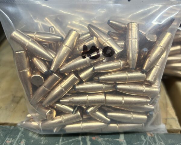.277 128 Grain Soft Point Projectiles with Cannelure. 100 Pack