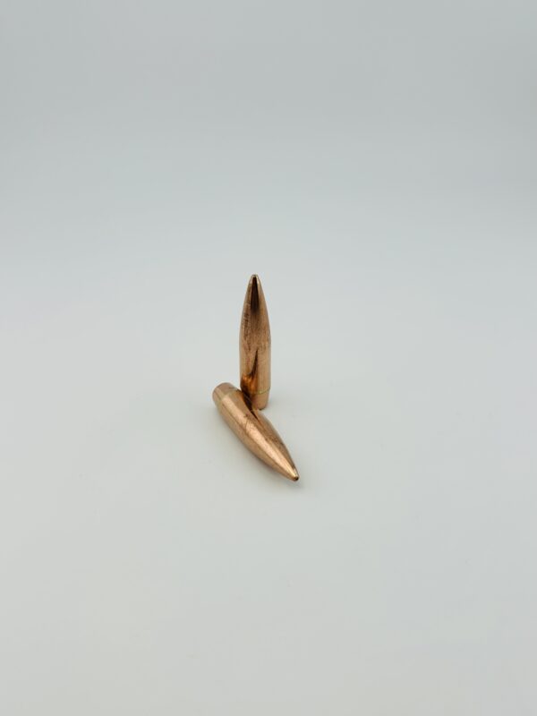 338 Caliber (338 Diameter) 250 Grain Hollow Point Boat Tail Pull Down Projectiles. 100 Pack