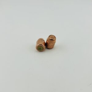 .450 to .452 Dia. 250 Grain TMJ (Plated) Green Streak Pulled Bullets – 500 round bag. Has Pull Marks